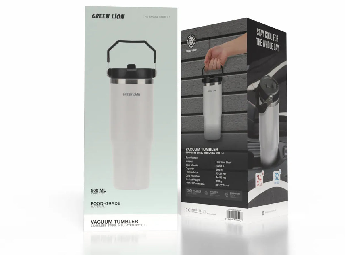 Green Lion Vacuum Tumbler 900 ml - White – image 5
