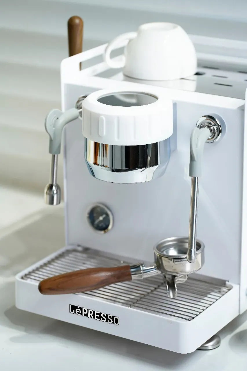 LePresso Bellissimo Triple Boiler 15 Bar Coffee Machine with Dual Italian Pump - White – image 4