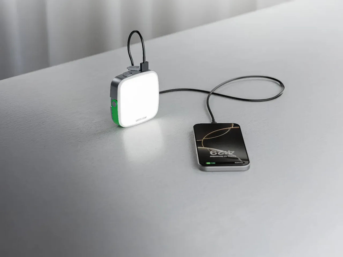 Green Lion Lumenix Portable LED Light with Power Bank 2000mahx2 Gray – image 3