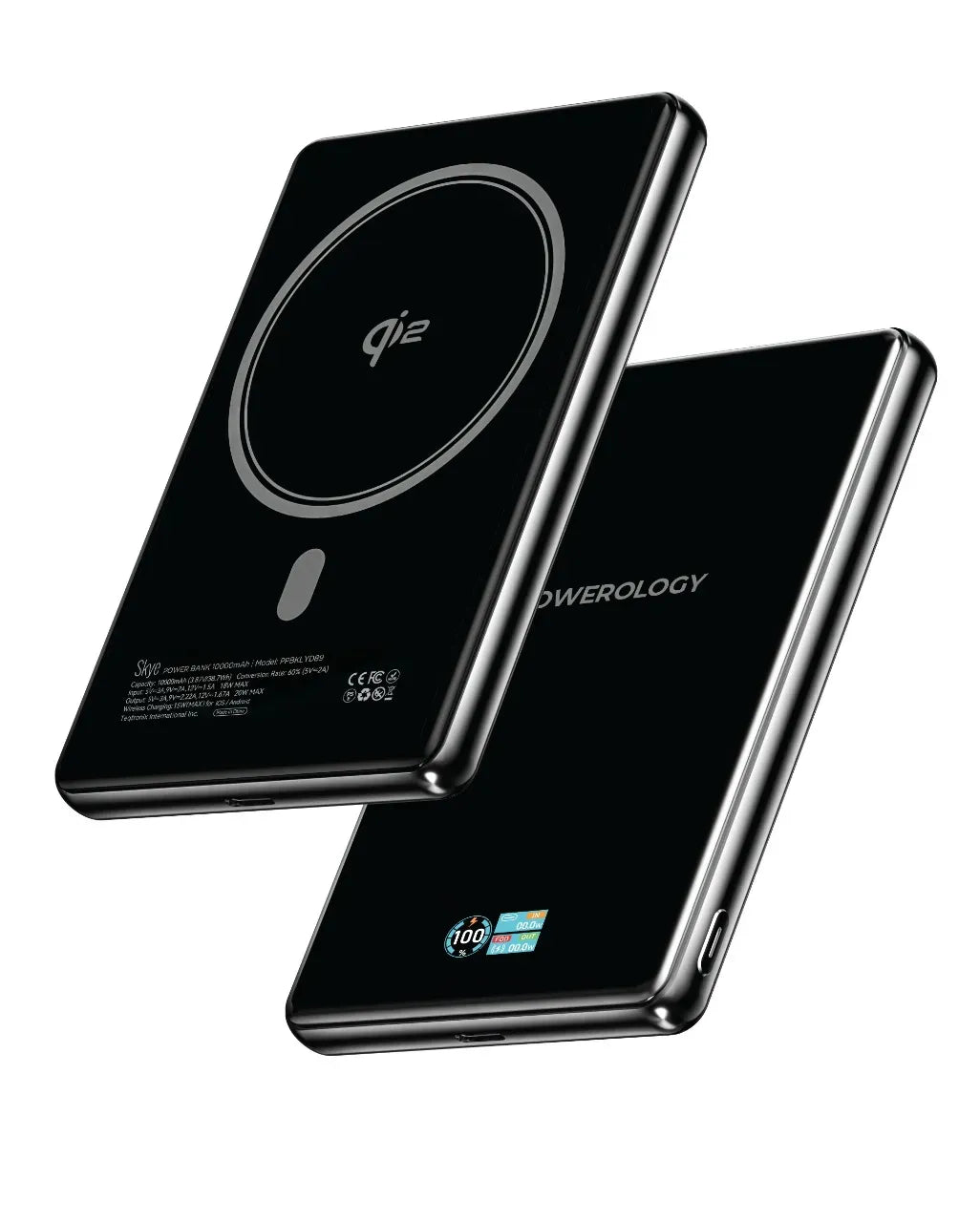 Powerology Skye 10000mAh MagSafe Power Bank Black – image 3