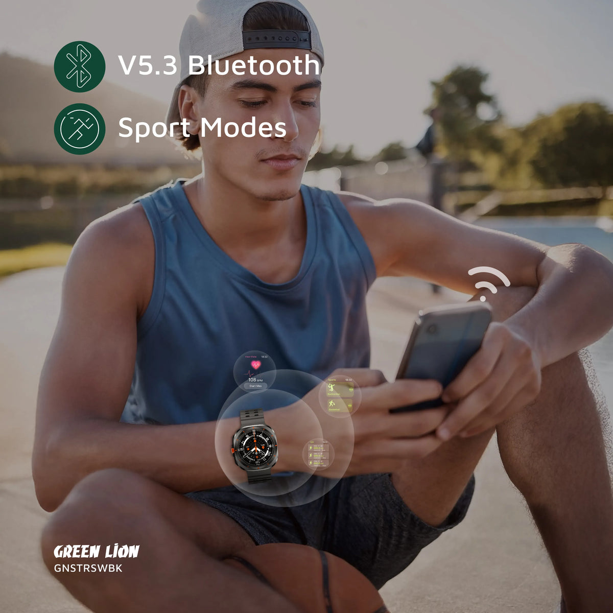 Green Lion Strive Smart Watch - Black – image 11