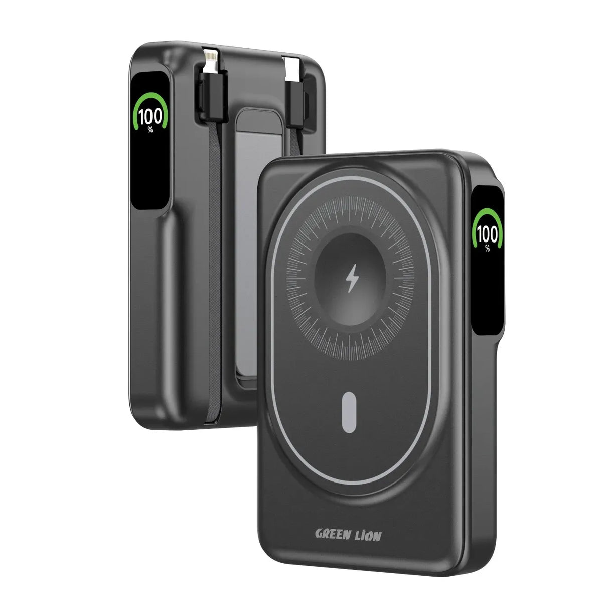 Green Lion Mag Vision 10000mAh Power Bank Black – image 2