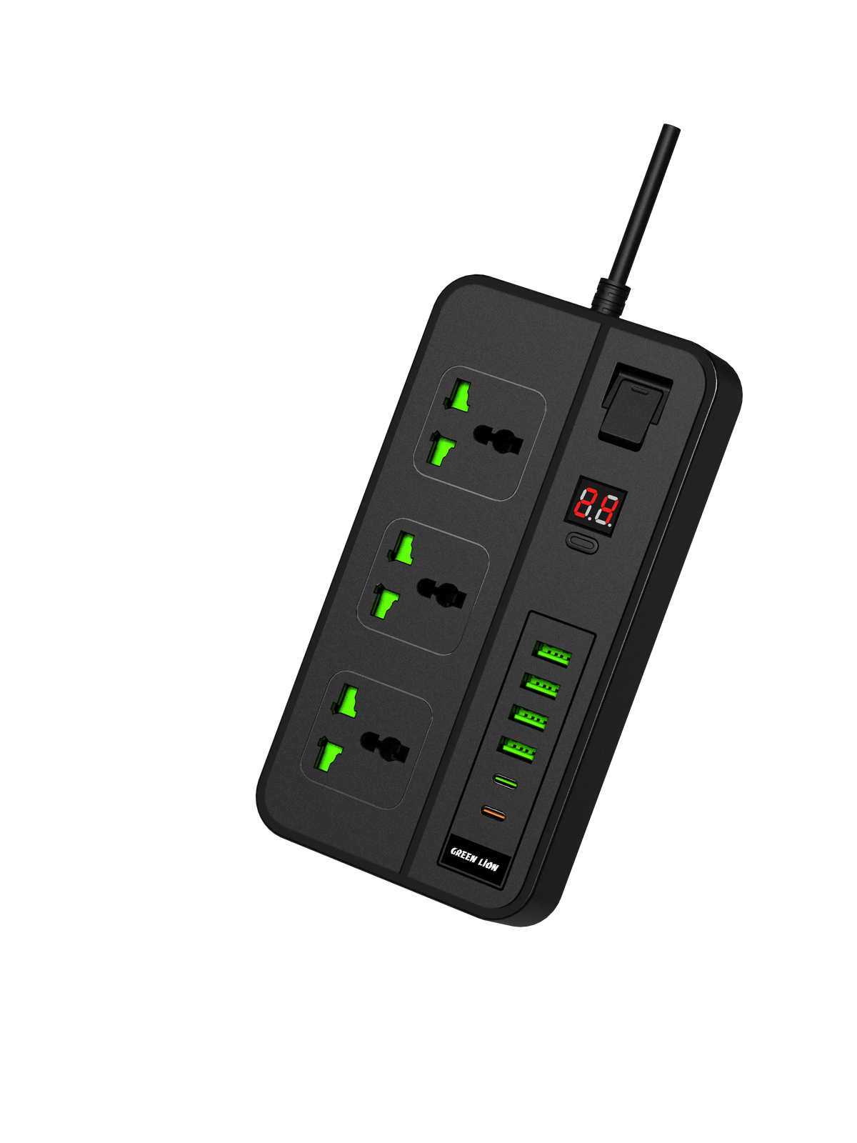 Green Lion Gs 150 Power Socket 3000w Black – image 3