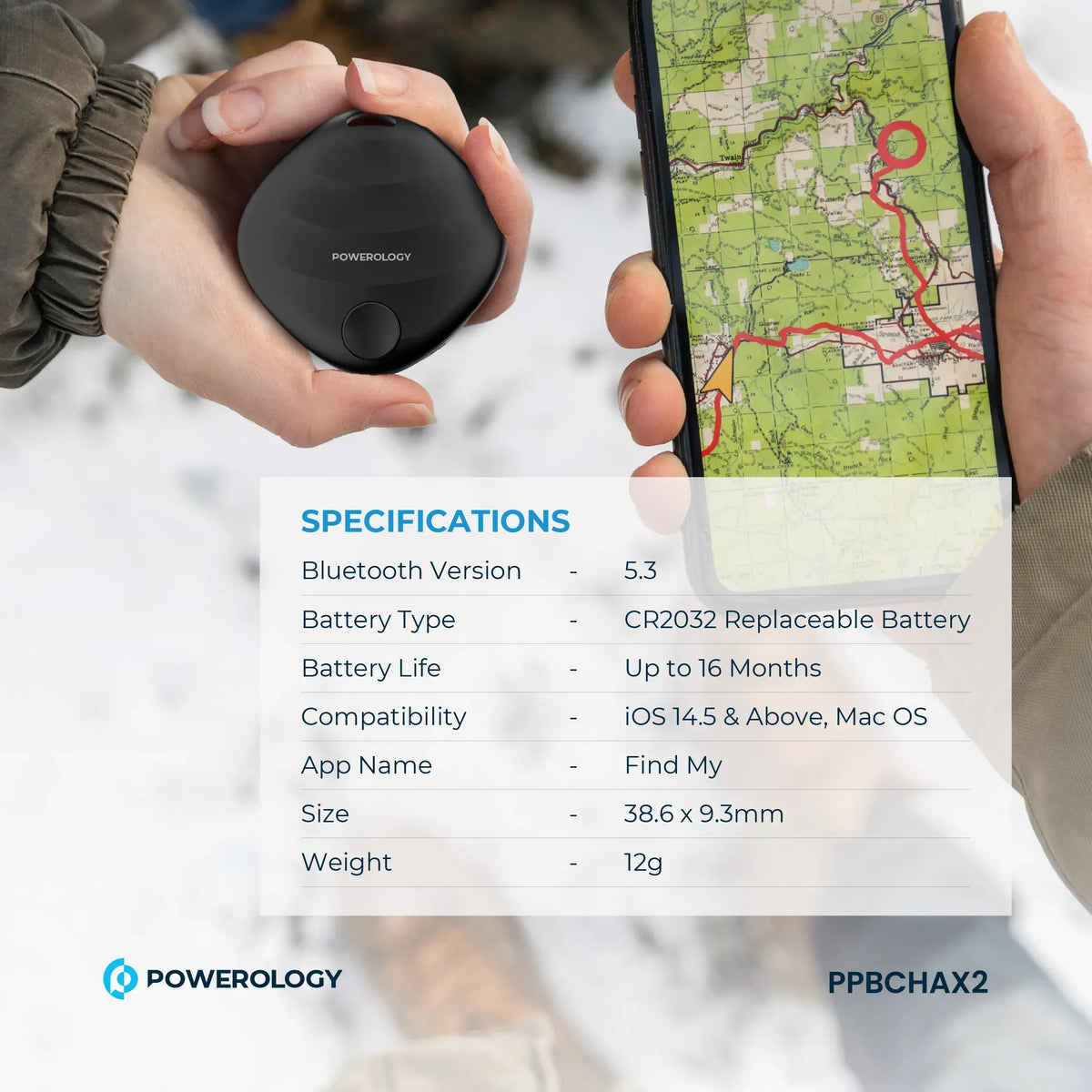 Powerology Smart Tag Black – image 7