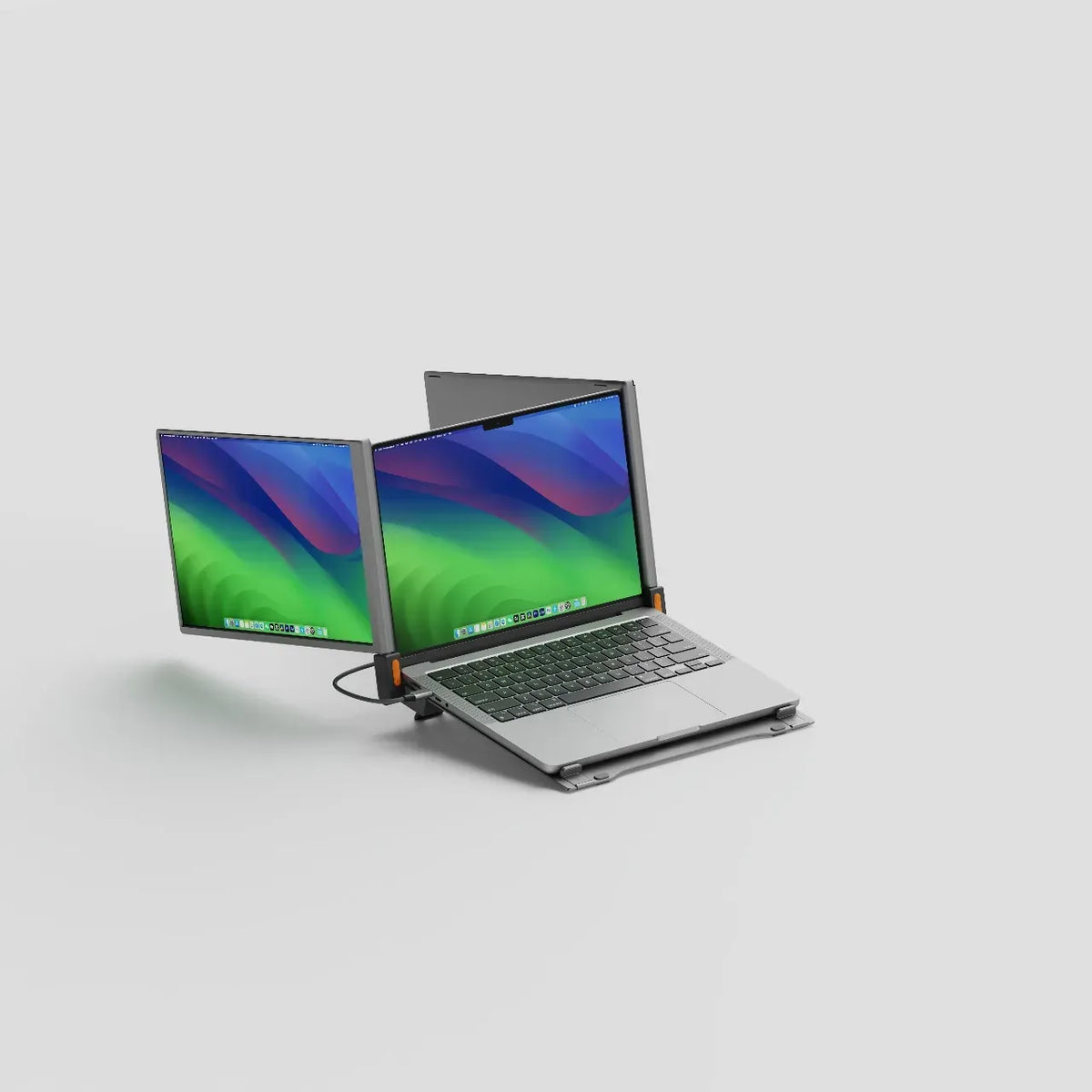 Powerology Portable Dual Screen Monitor Gray – image 9