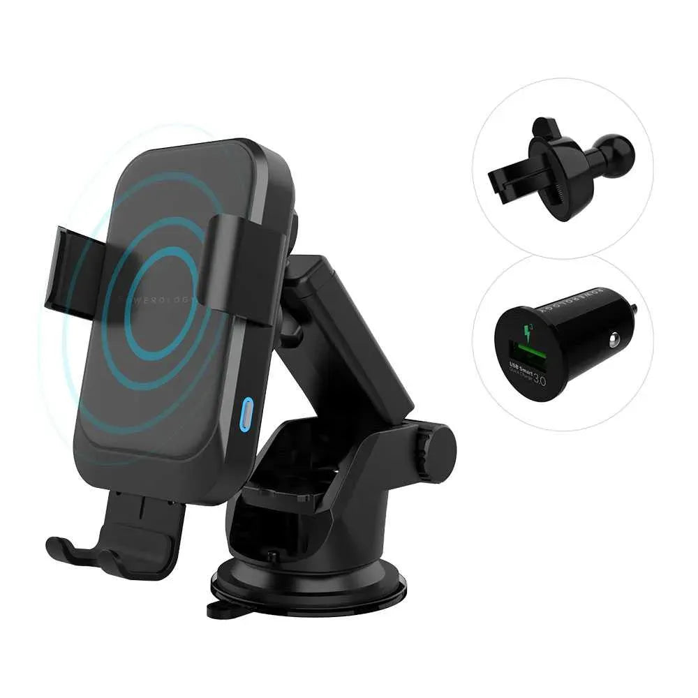Powerology Fast Wireless Car Charger and Holder – image 6
