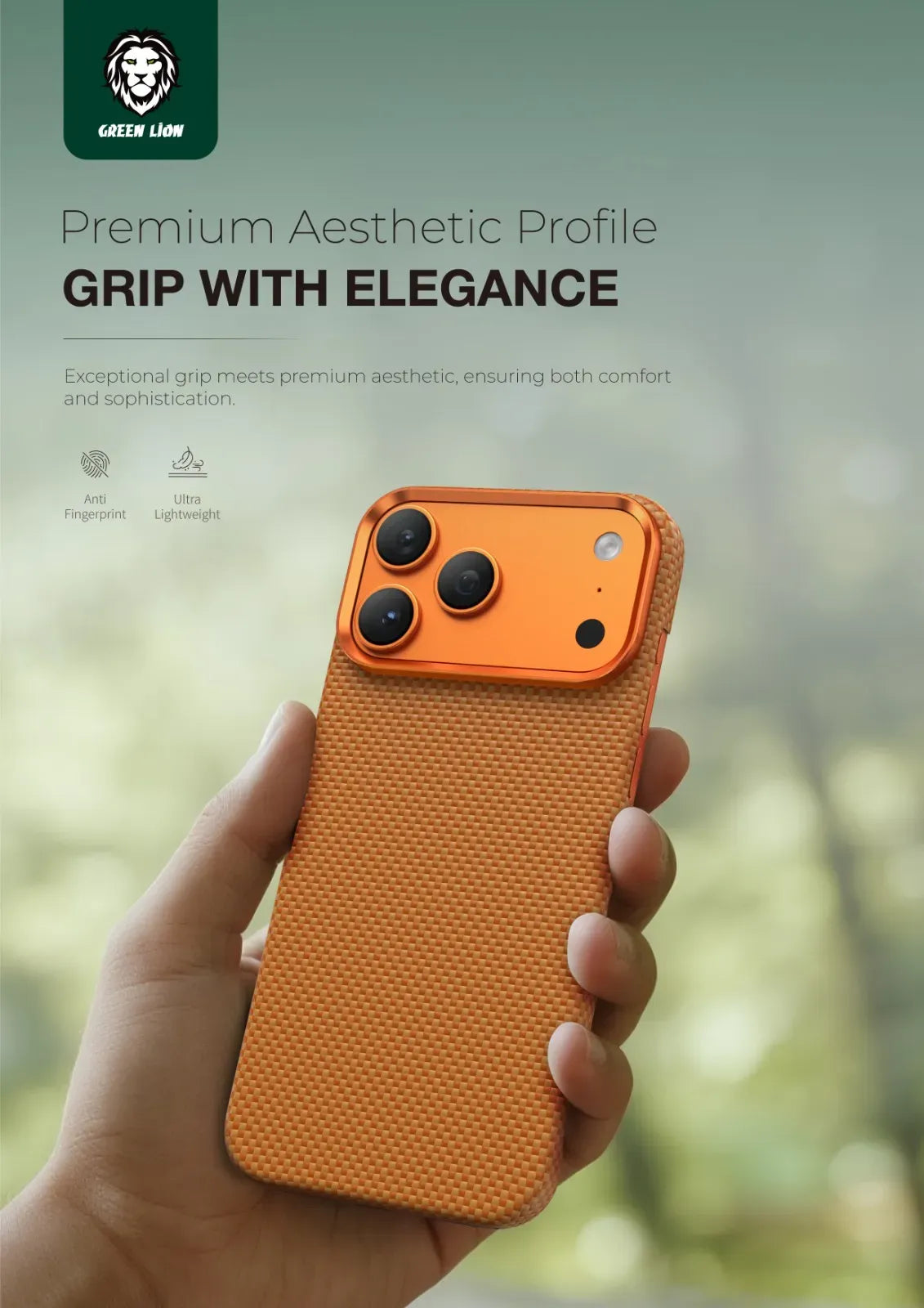 Green Lion MagSafe Kevlar Case - Orange – image 6
