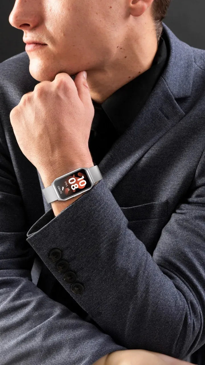 Green Lion Track Fit Smart Watch - Silver – image 7