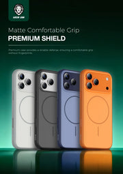 Green Lion Patric Mag Safe Premium Matte Finish Case - Orange