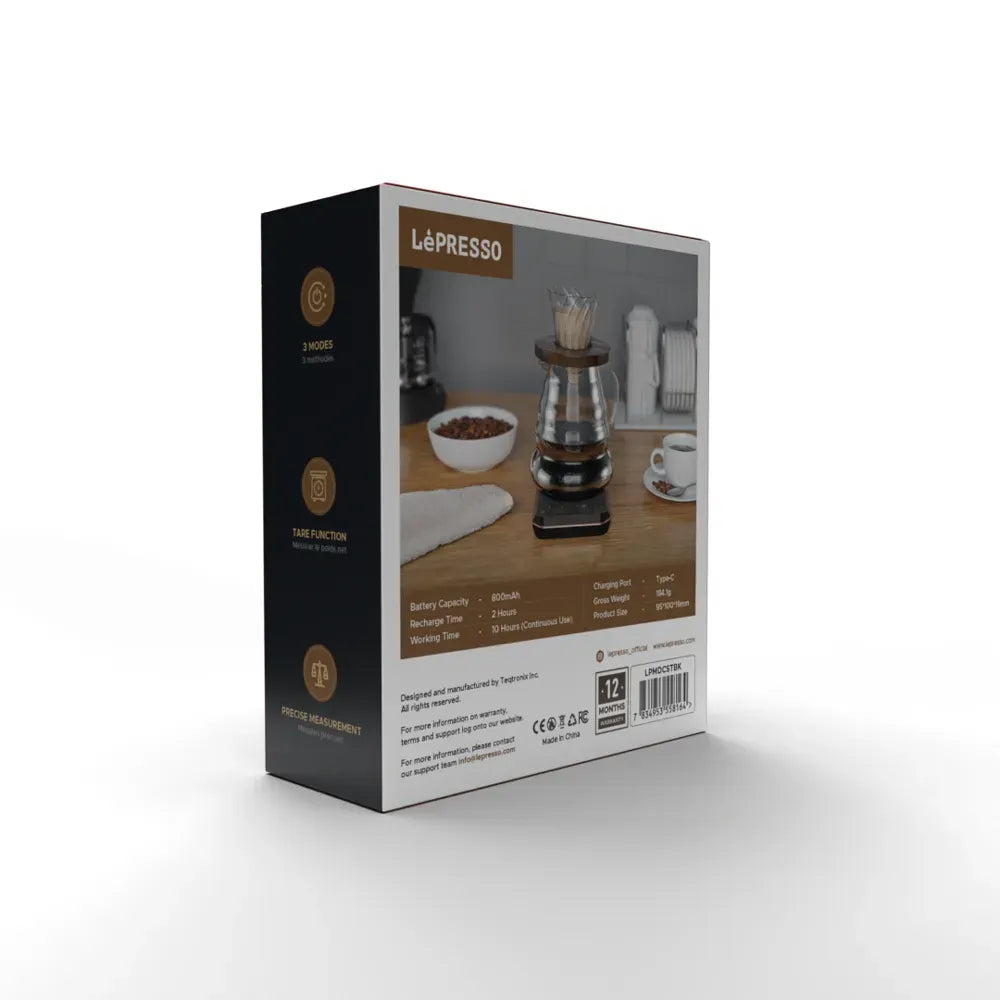 LePresso Digital Coffee Scale Black – image 5