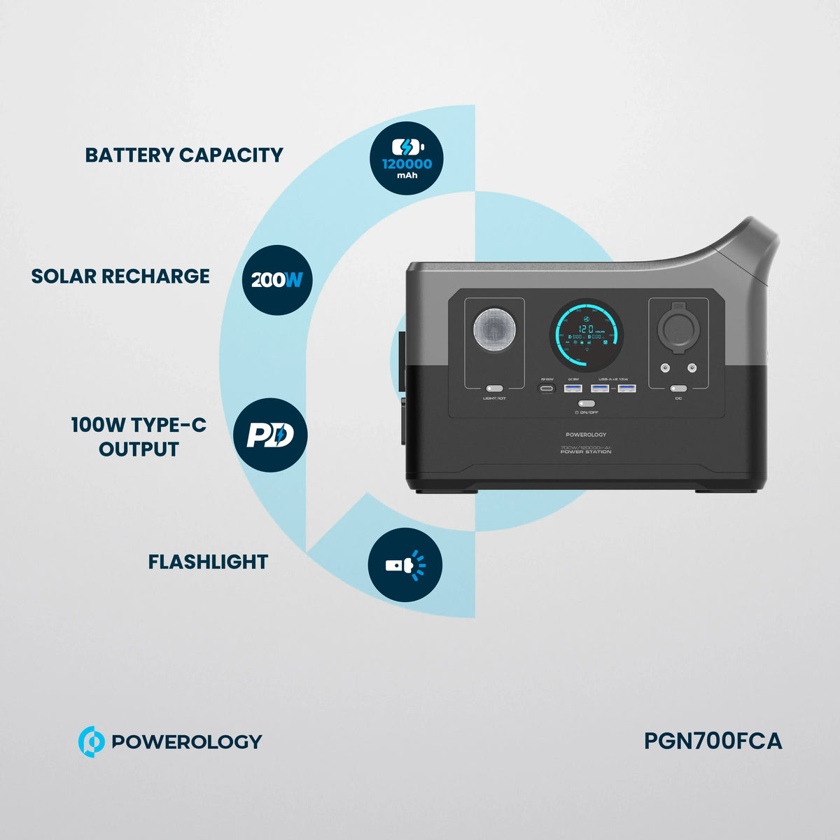 Bk Powerology Portable Power Generator Fast Charging with App 120000mAh 700w – image 14