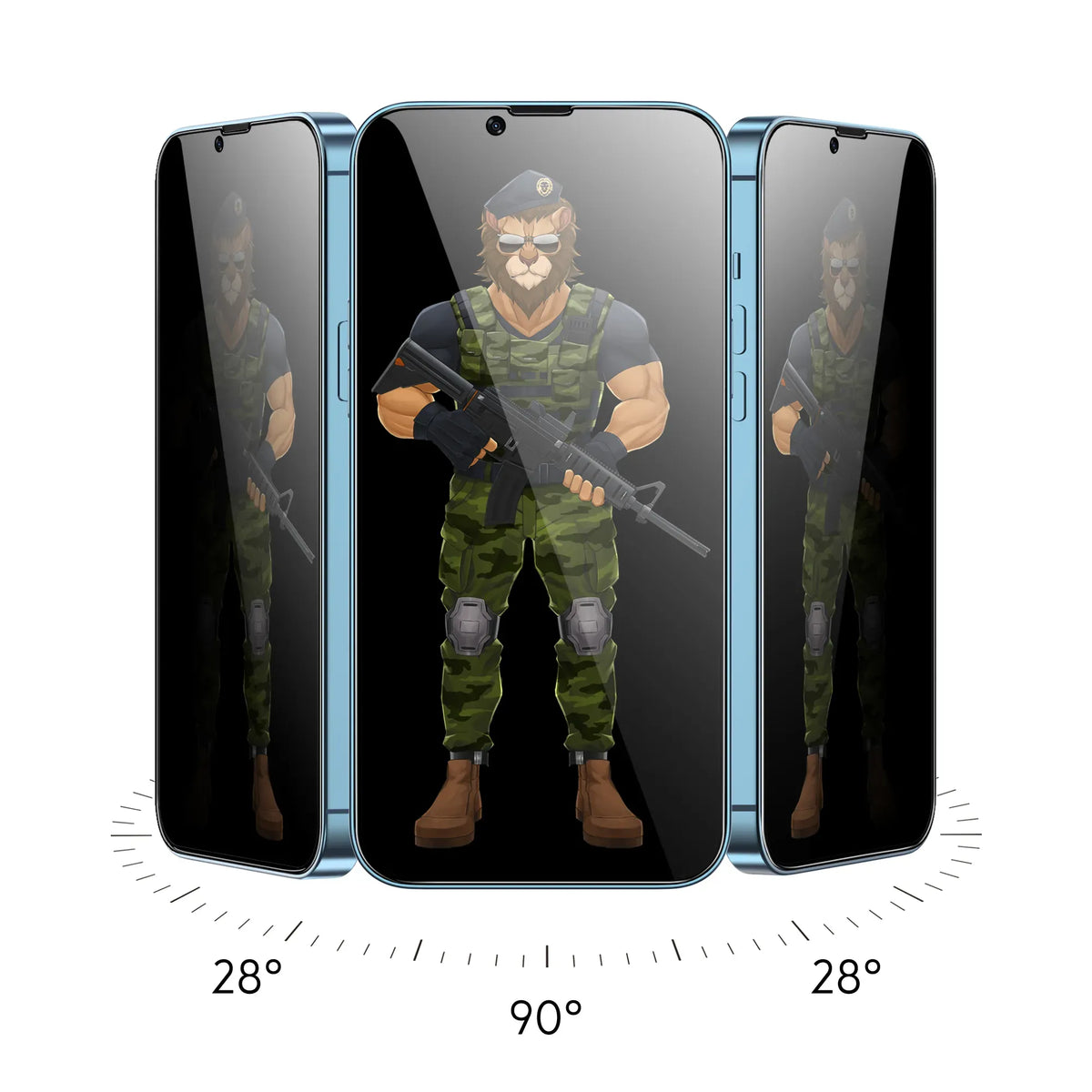 Green Lion Diego Pet Privacy Screen Protector - Black Edge/Privacy – image 6