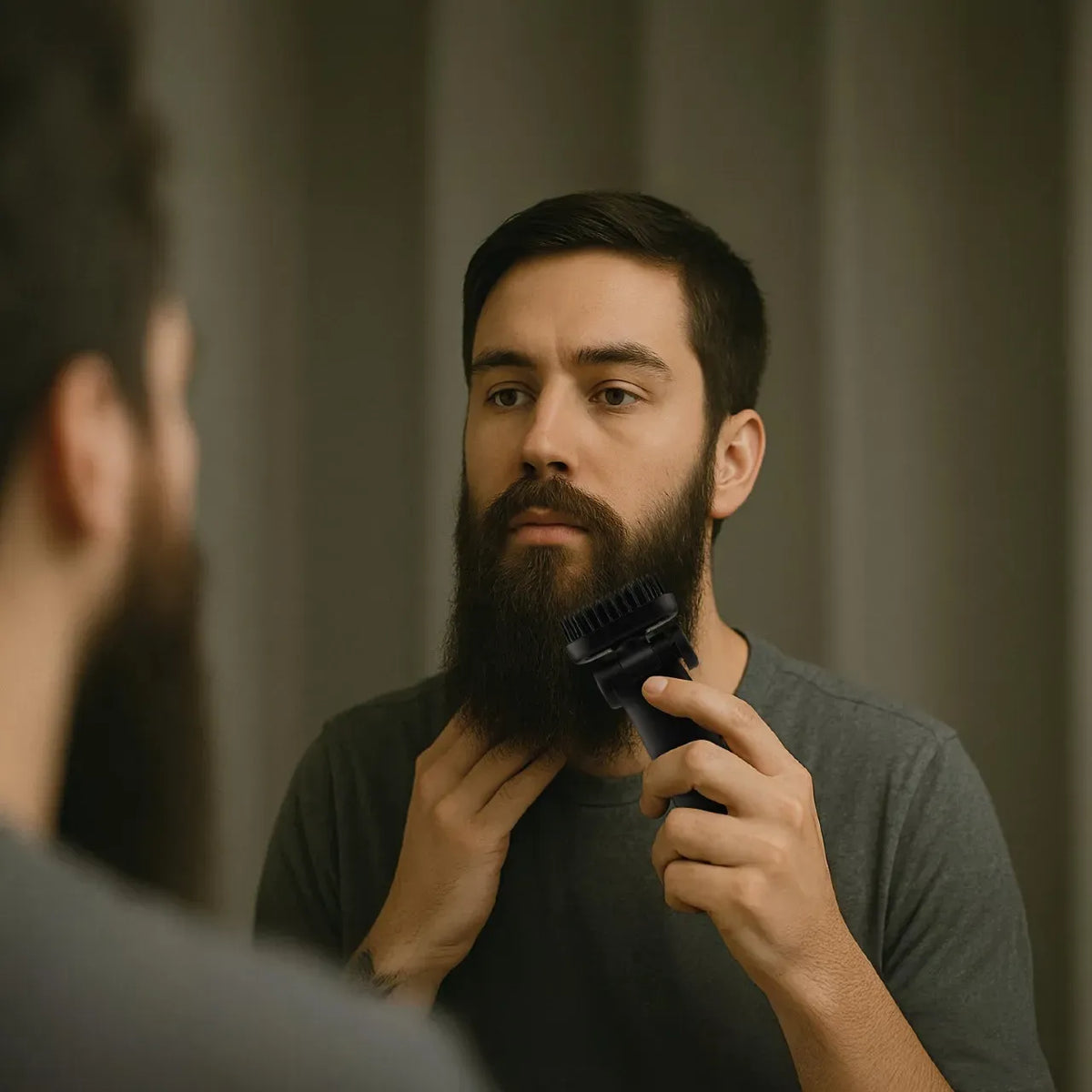 Green Lion Beard Pro Portable Beard Straightener Black – image 5