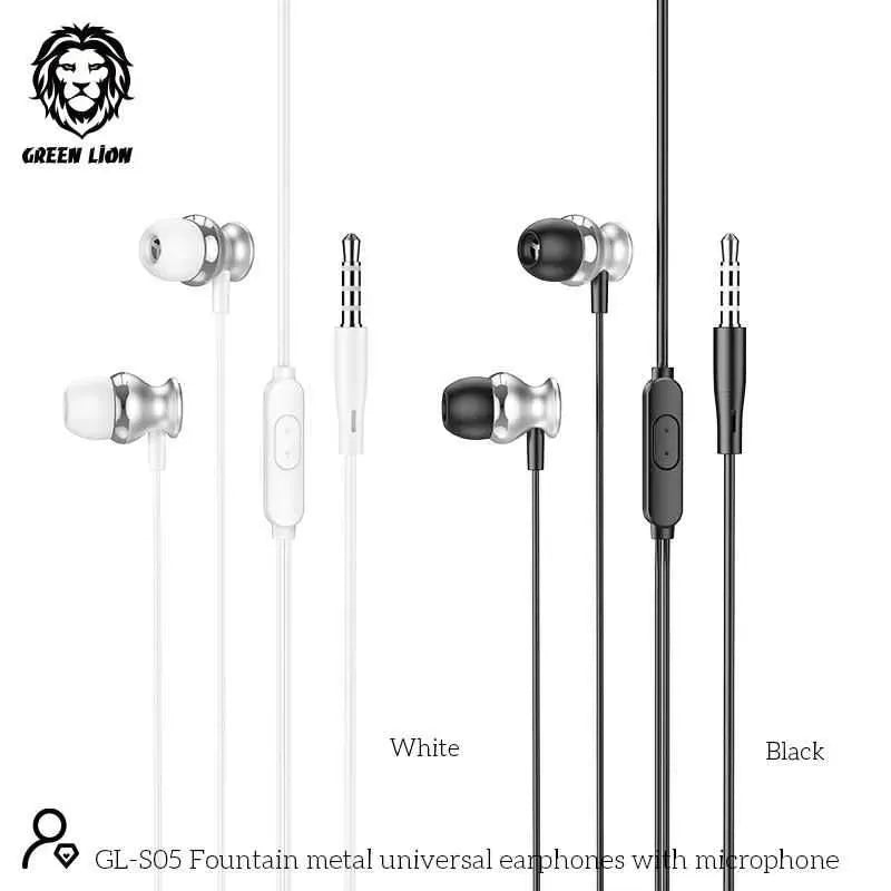 Green Lion Metal Earphone - White – image 3