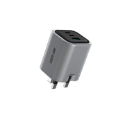 Green Lion Premium Series Foldable Wall Charger UK Plug PD 65 W - Gray