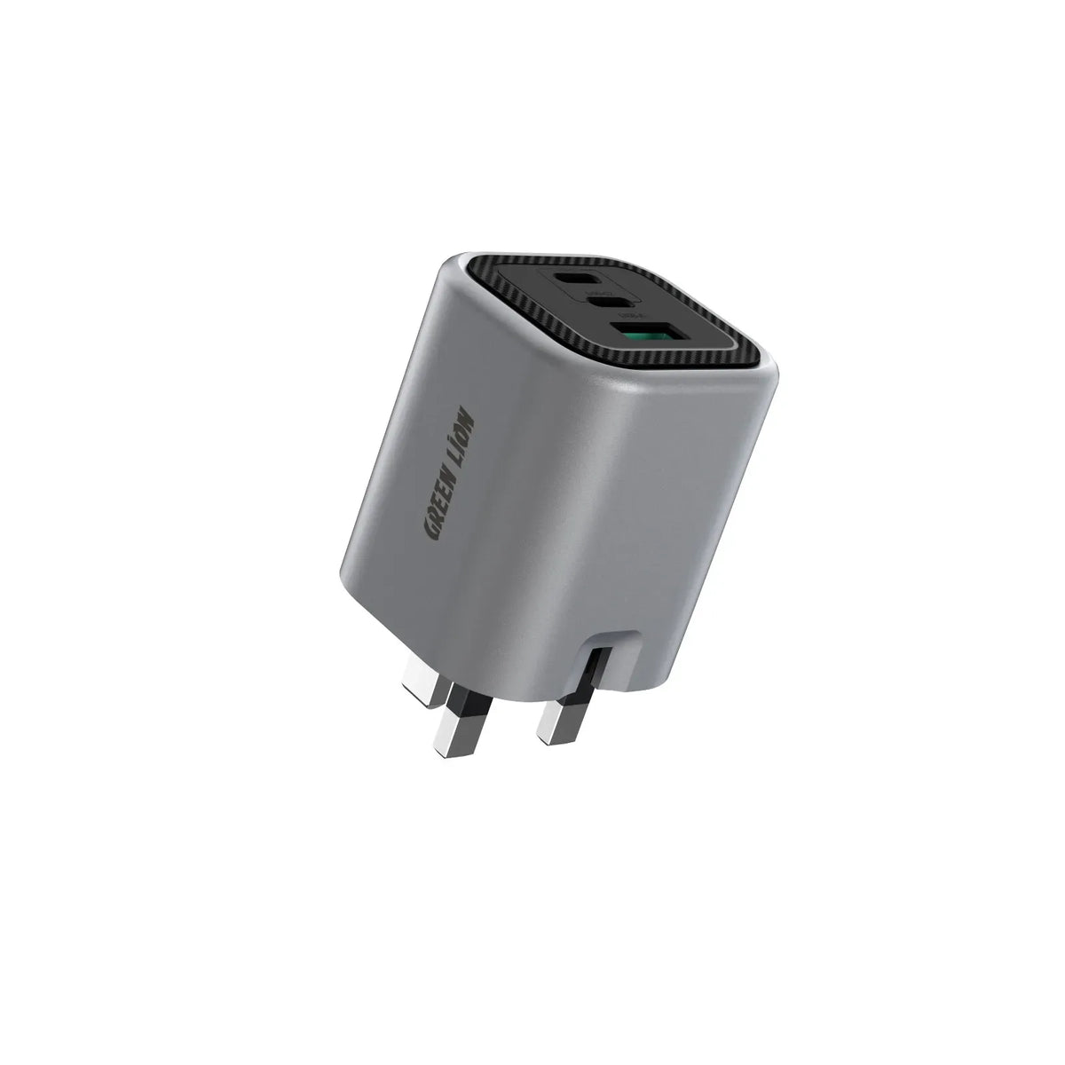 Green Lion Premium Series Foldable Wall Charger UK Plug PD 65 W - Gray
