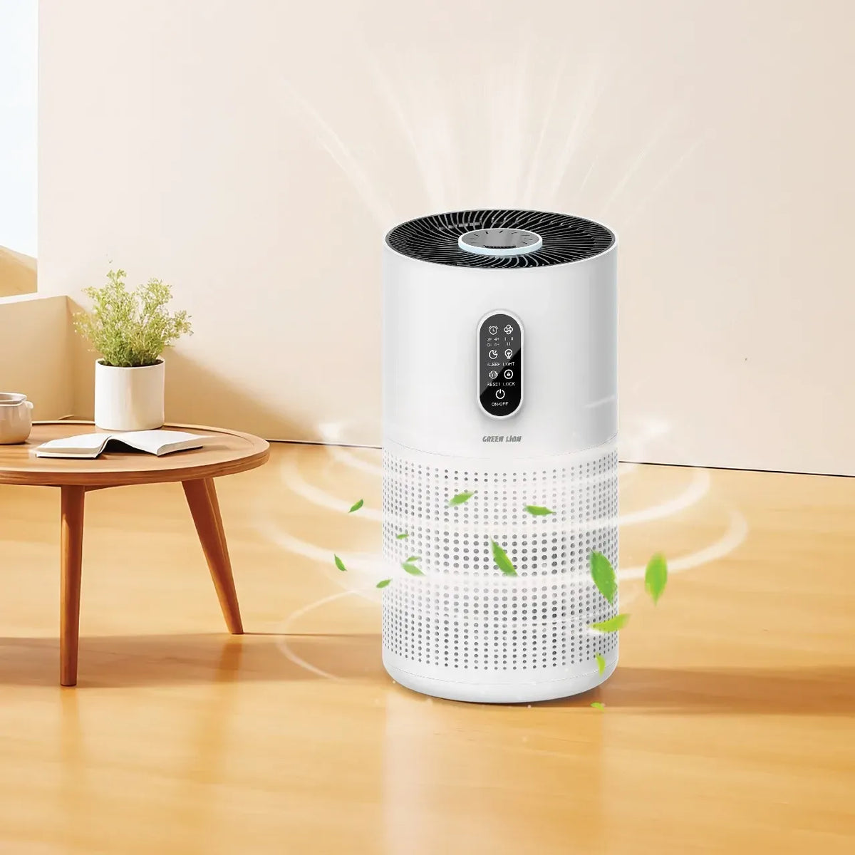 Green Lion Compact Air Purifier 3 in 1 Filtration - White – image 4
