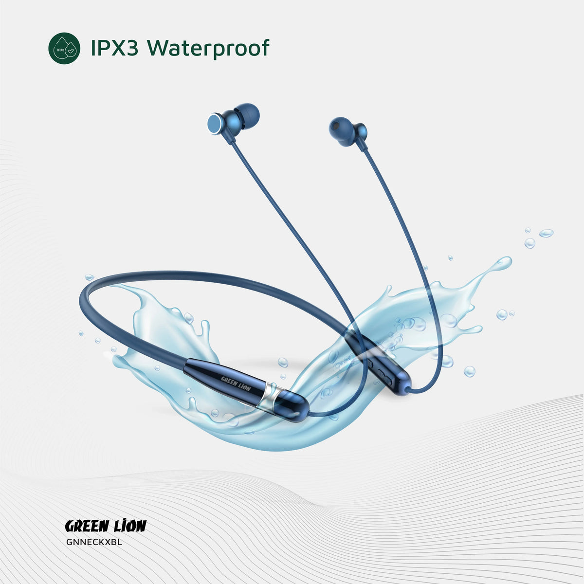 Green Lion Neck XWireless Neckband - Blue