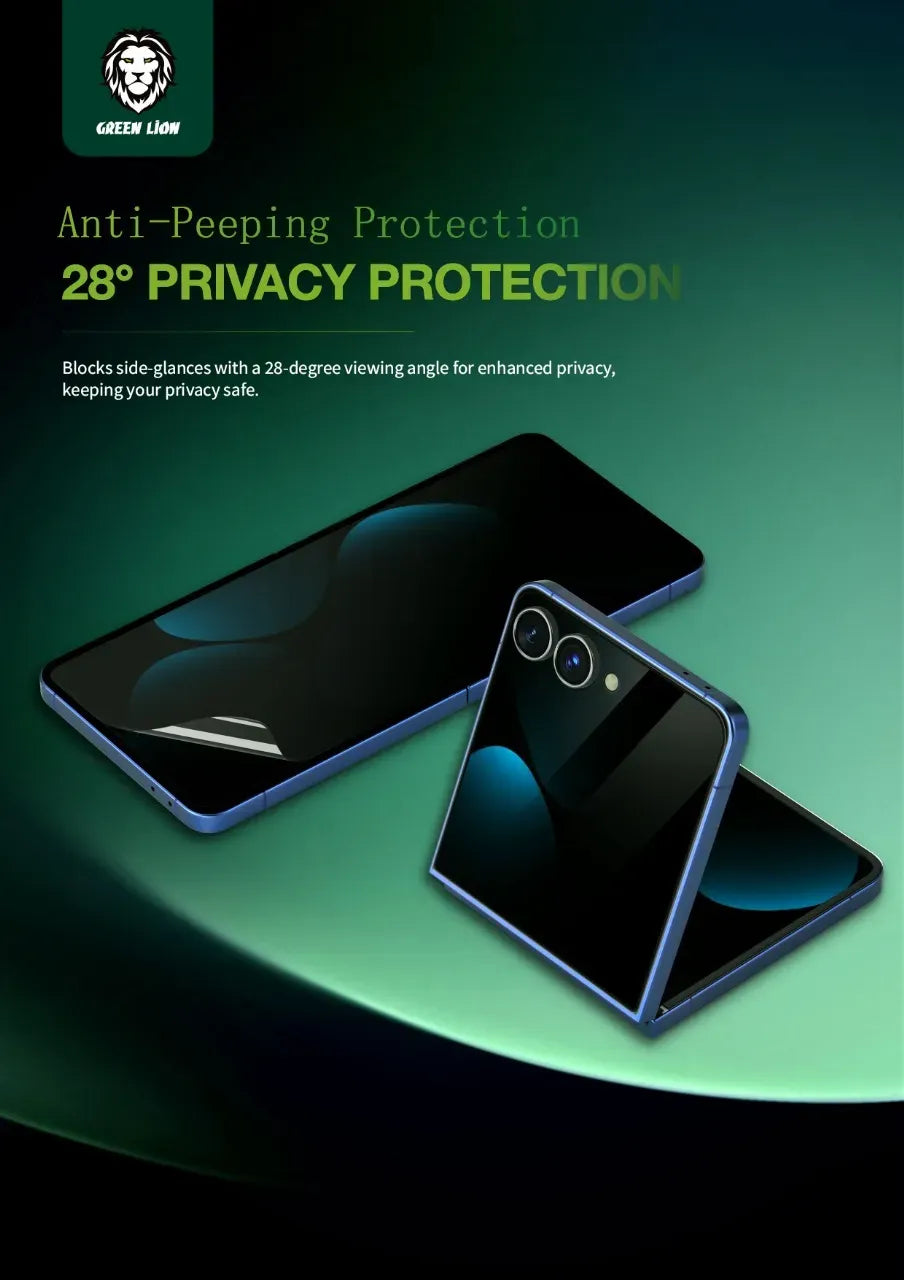Green Lion Flip Protection Pack for Z Flip 7 Privacy – image 9