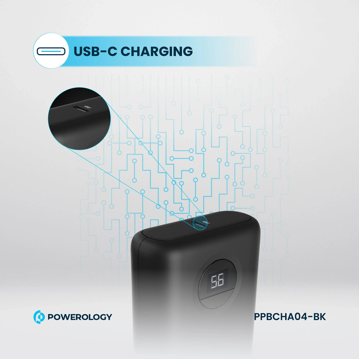 C Powerology Ultra Compact Power Bank 10000mAh PD 20w C to C 60w – image 6