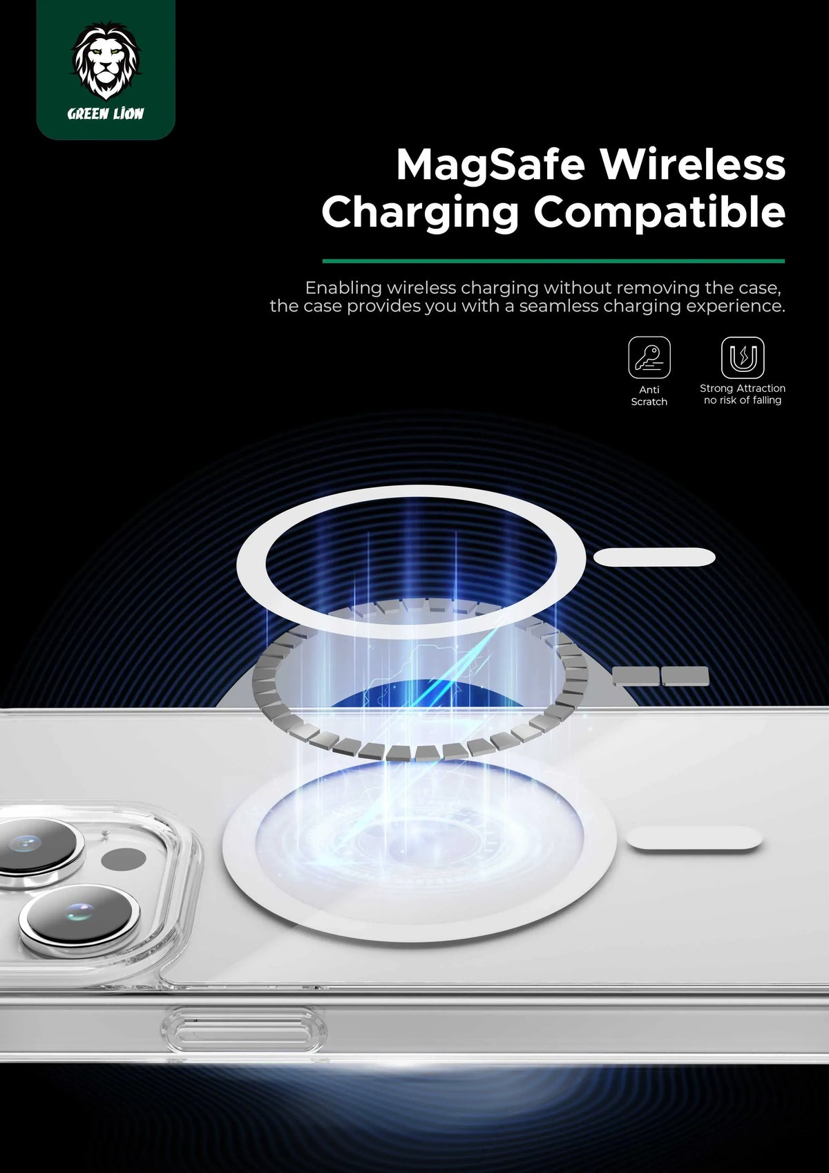 Green Lion Mag Safe Crystal Clear – image 11