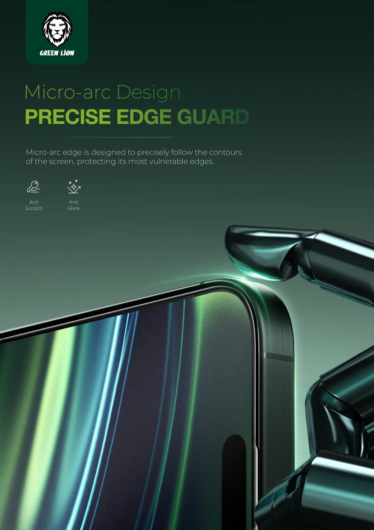 Green Lion 9 HSteve Matte AGGlass Protector - clear – image 3
