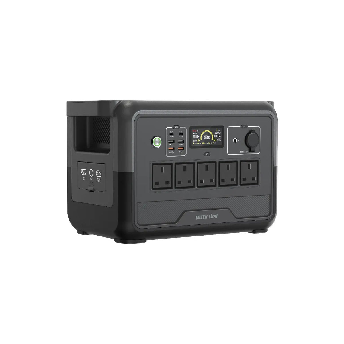 Green Lion PGX 1200 Power Station-1152 Wh 360000 m Ah 1200 W(Li Fe PO 4)-Black – image 2