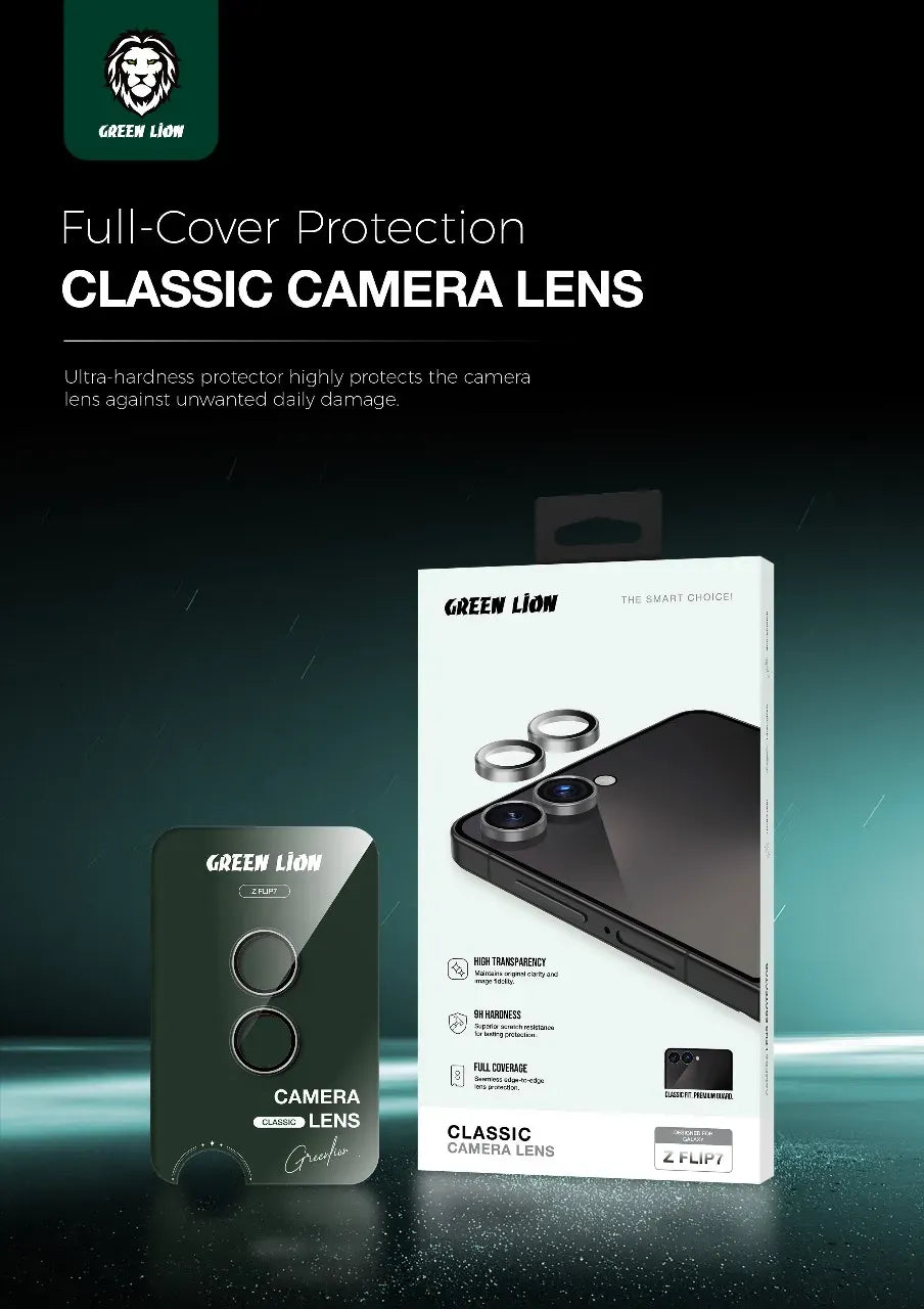 Green Lion Classic Camera Lens for Z Flip 7 Gray – image 6