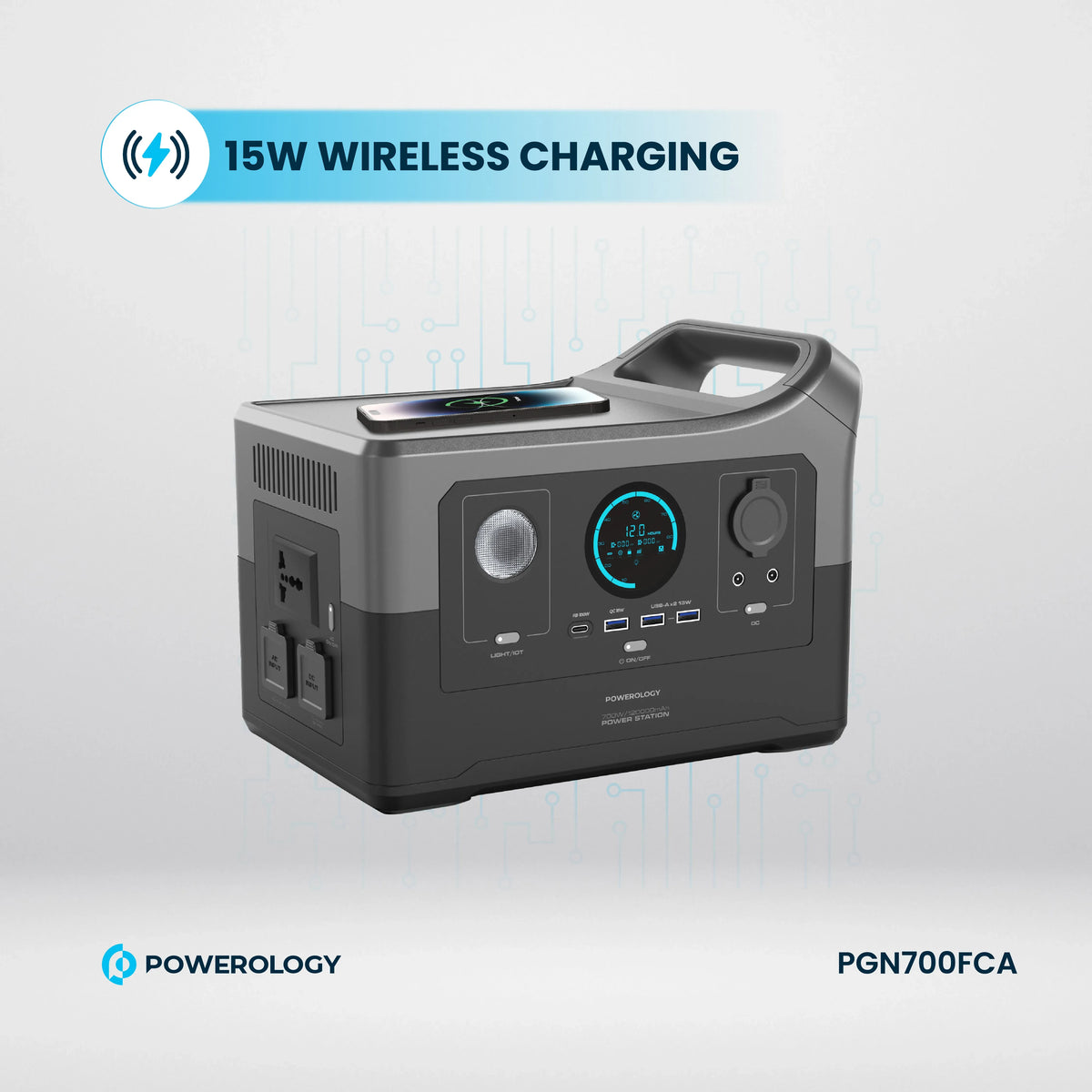 Bk Powerology Portable Power Generator Fast Charging with App 120000mAh 700w – image 7