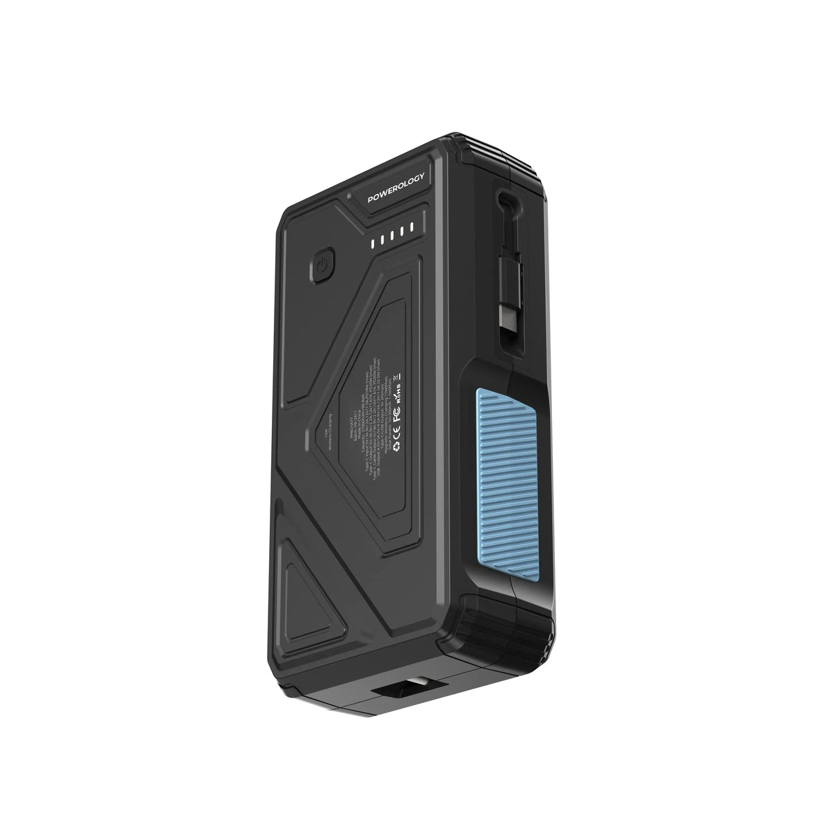 Powerology 27000mAh Solar Wireless Charging Power Bank Black – image 2