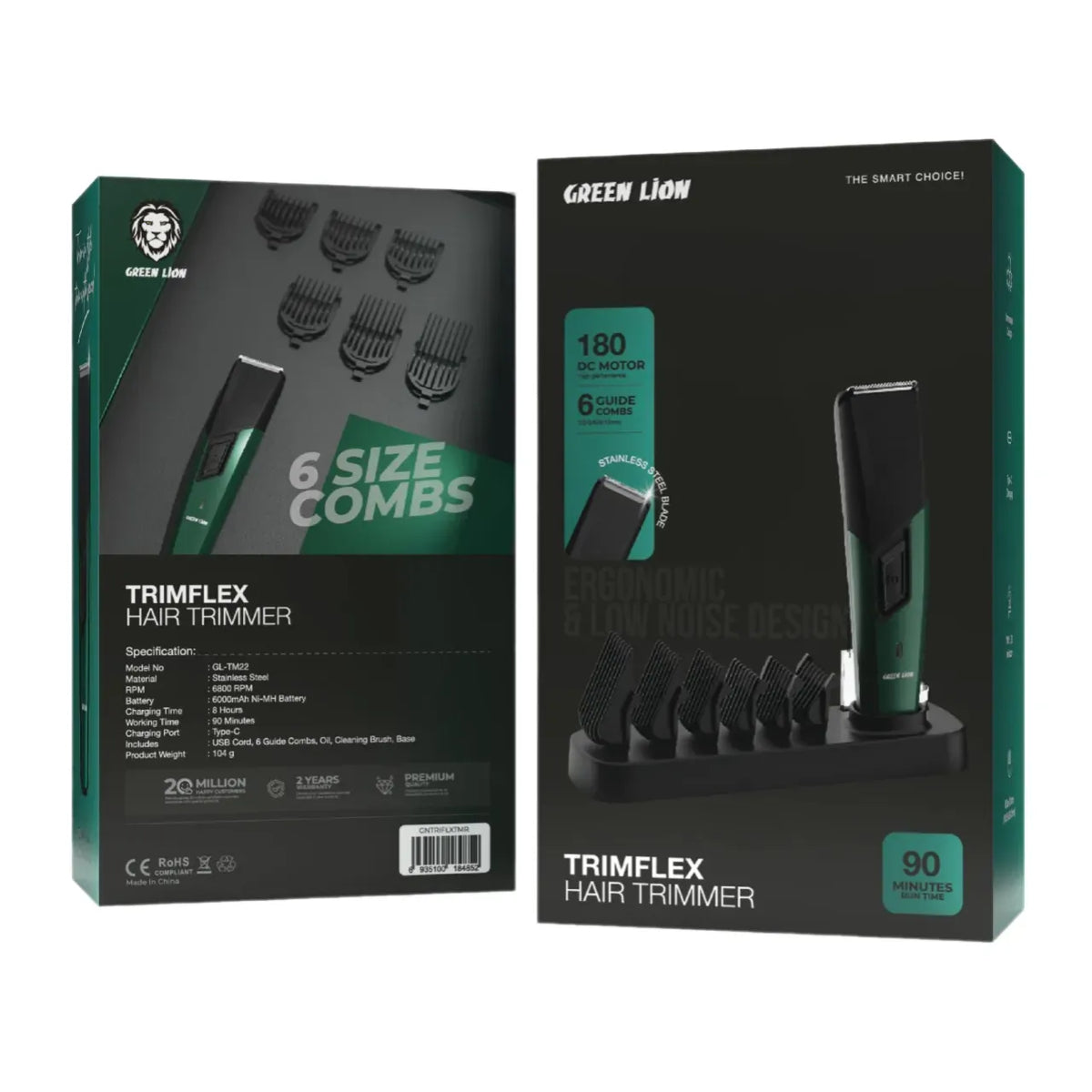 Green Lion Trim Flex Hair Trimmer Green Black – image 5