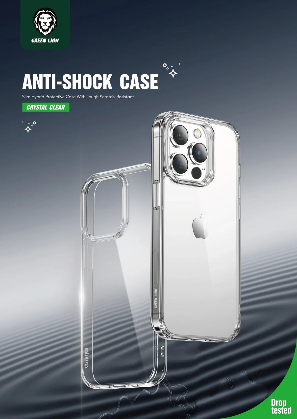 Green Lion Crystal Clear Case – image 6