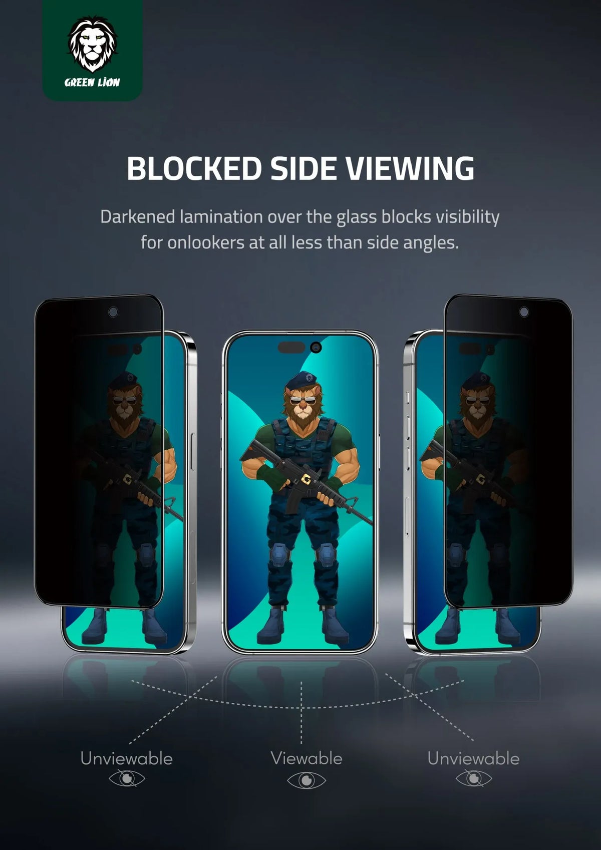 Green 3d Pet Privacy Glass Screen Protector for Iphone 13 Pro Max 14 Plus – image 8