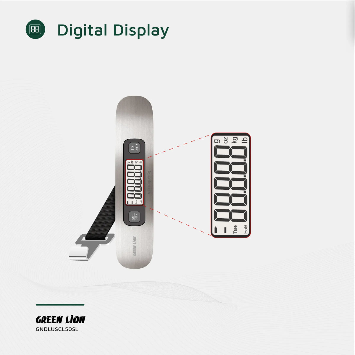 Green Lion Digital Luggage Scale Silver – image 11