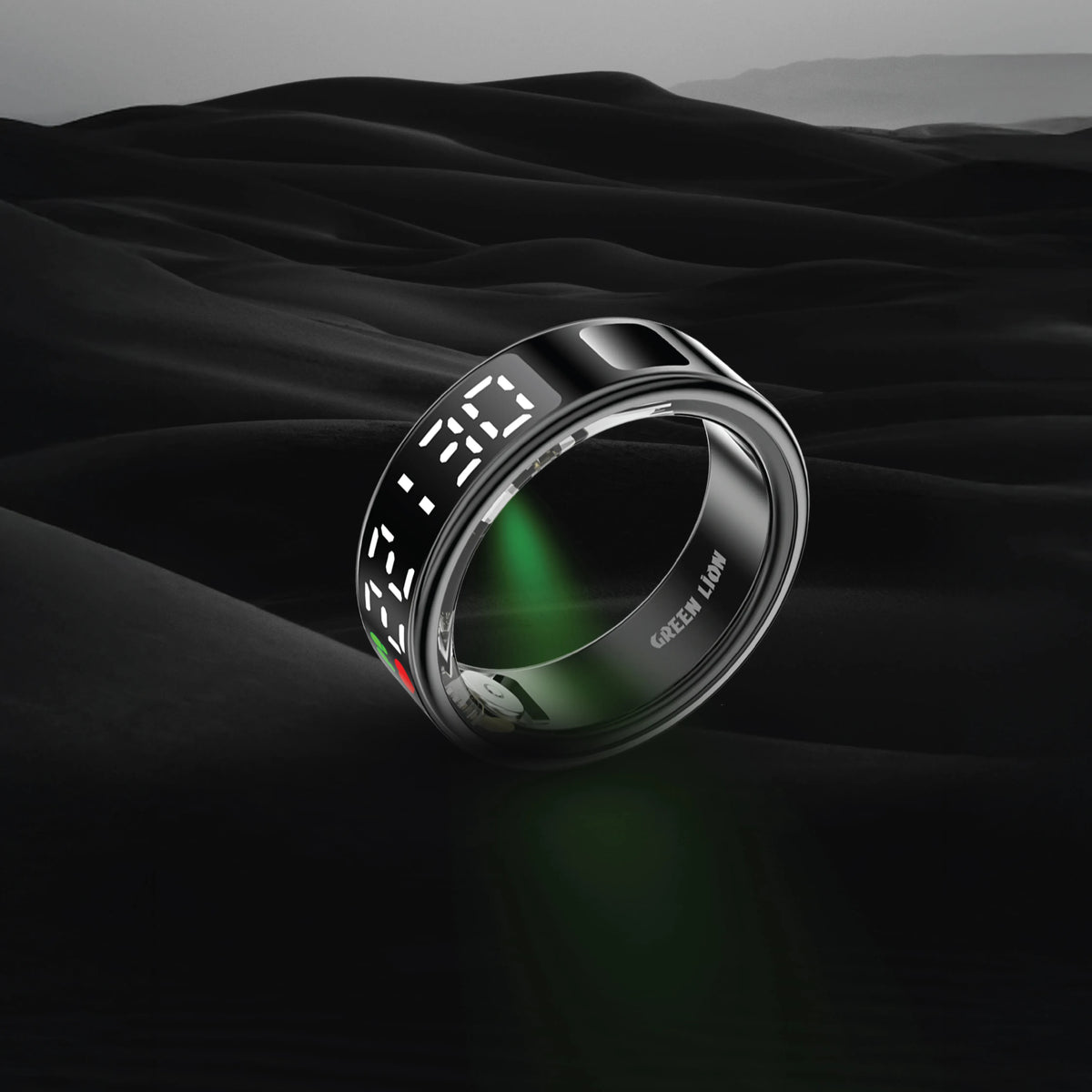 Green Lion Smart Ring Pro With Digital Display - Black – image 3