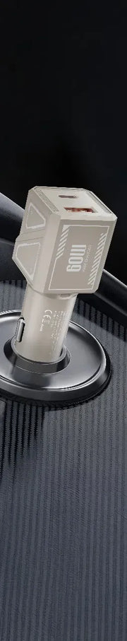 Green Lion Dual Volt Car Charger PD+QC 60 W - Titanium