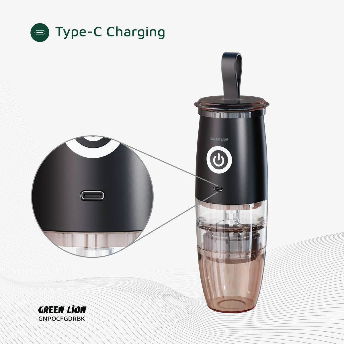 Green Lion Portable Coffee Grinder Black – image 12