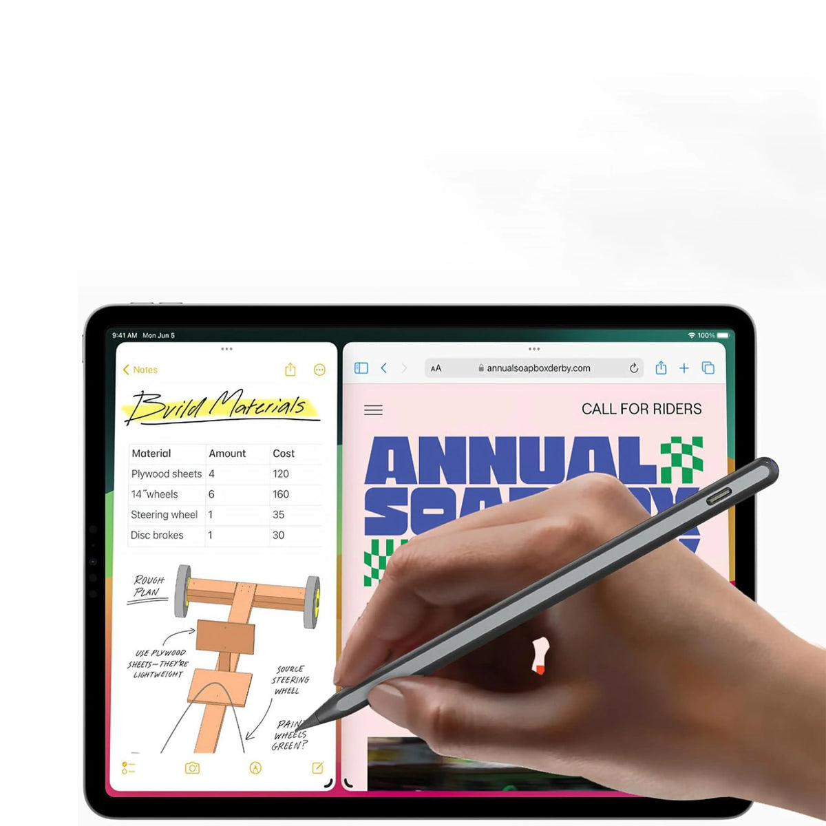 Powerology Pencil Pro(2018-2022 i Pad Models) - Black – image 2