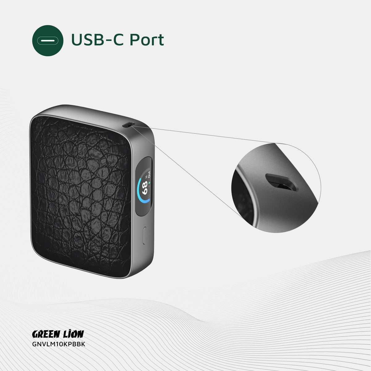 Green Lion Valmont 10000mAh Power Bank PD 45w Black – image 13