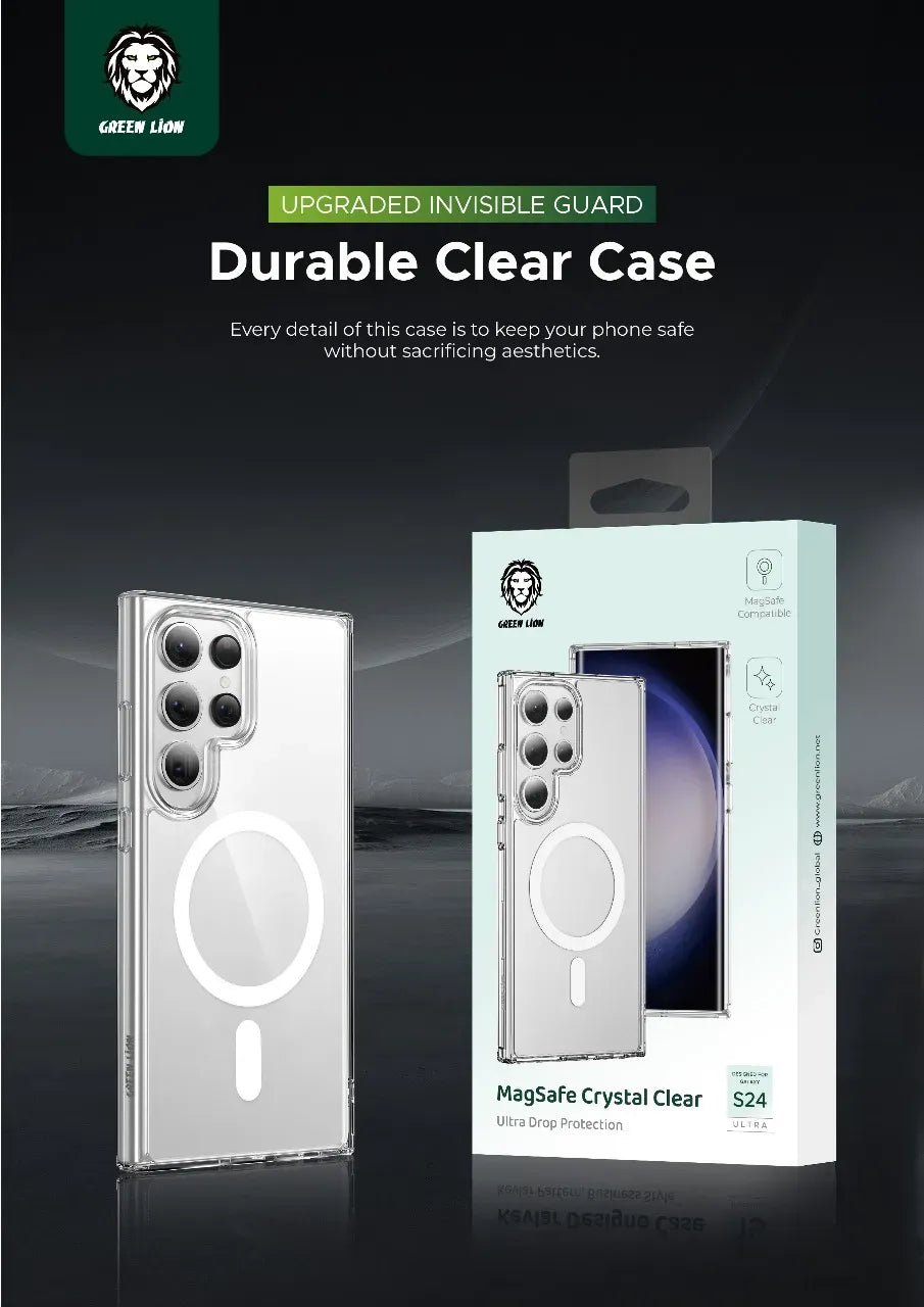 Green Lion Mag Safe Crystal Clear Ultra Drop Protection Case – image 3