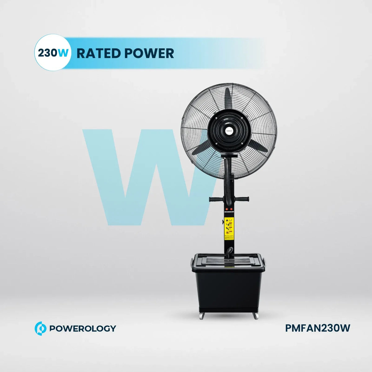 Powerology Industrial Fan Mist Spray Humidifier Black – image 7