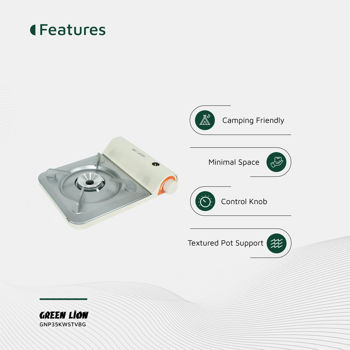 Green Lion Portable Outdoor Stove 3 5kw Beige – image 6