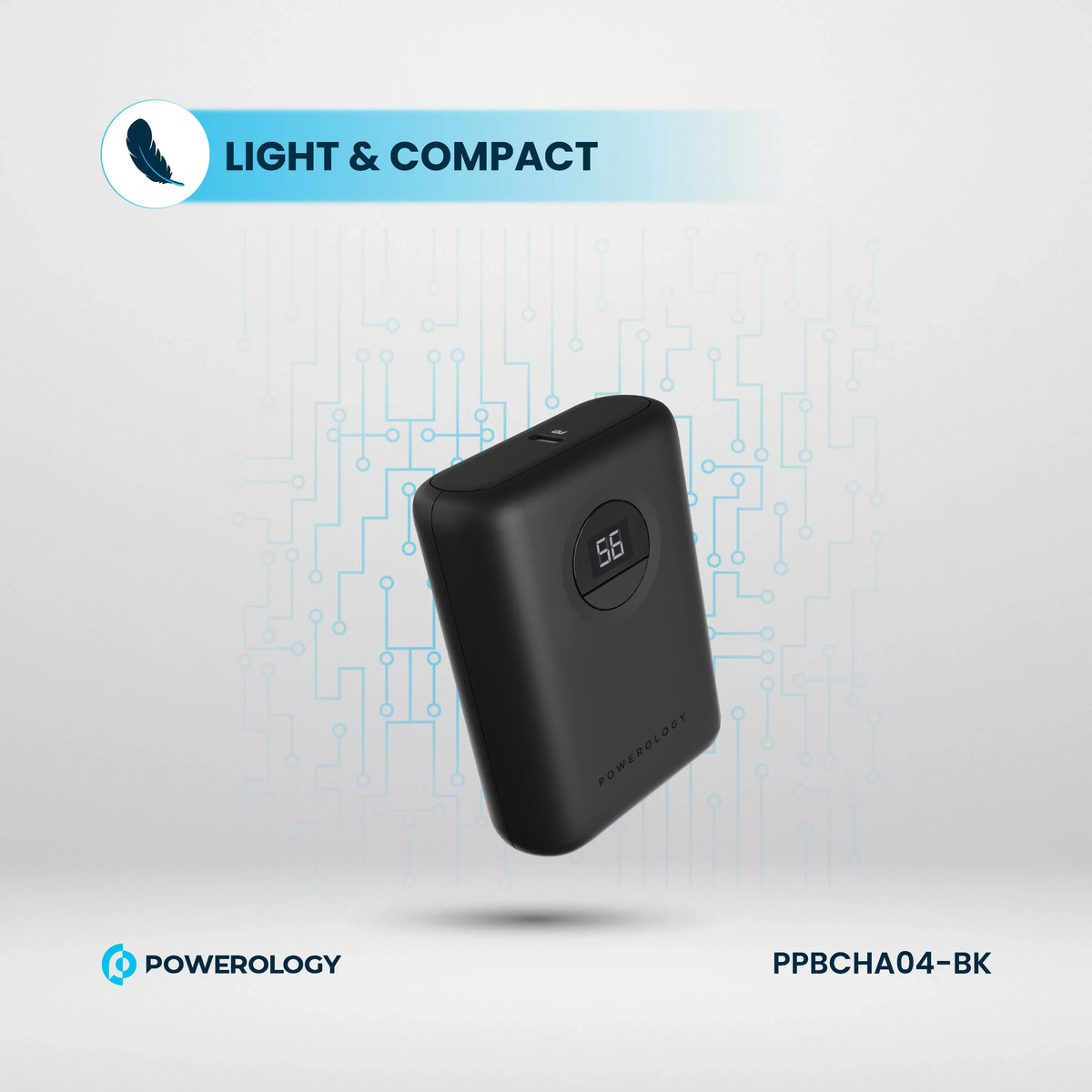 C Powerology Ultra Compact Power Bank 10000mAh PD 20w C to C 60w – image 2