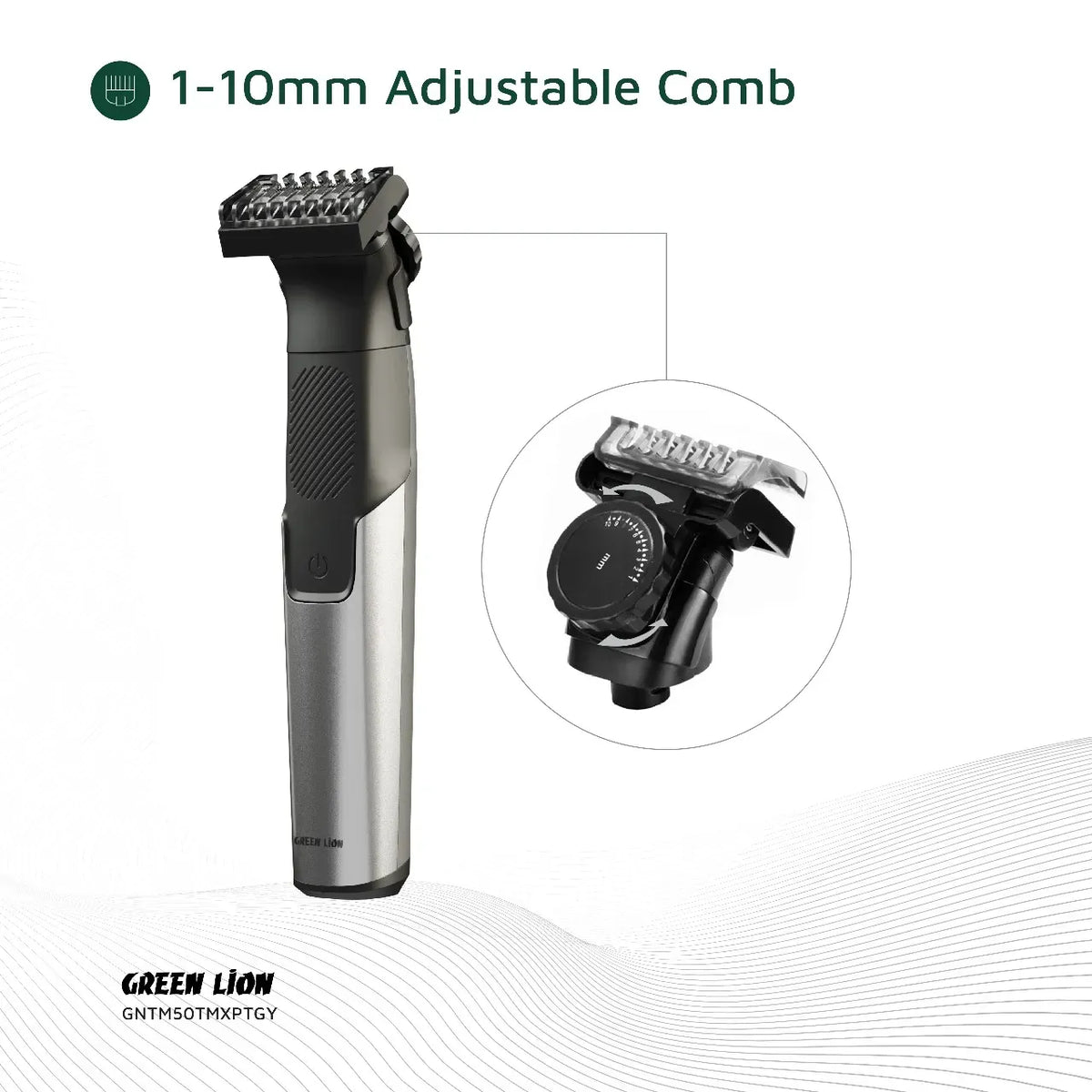 Green Lion 3 in 1 Expert Hair Trimmer Shaver Gray – image 7