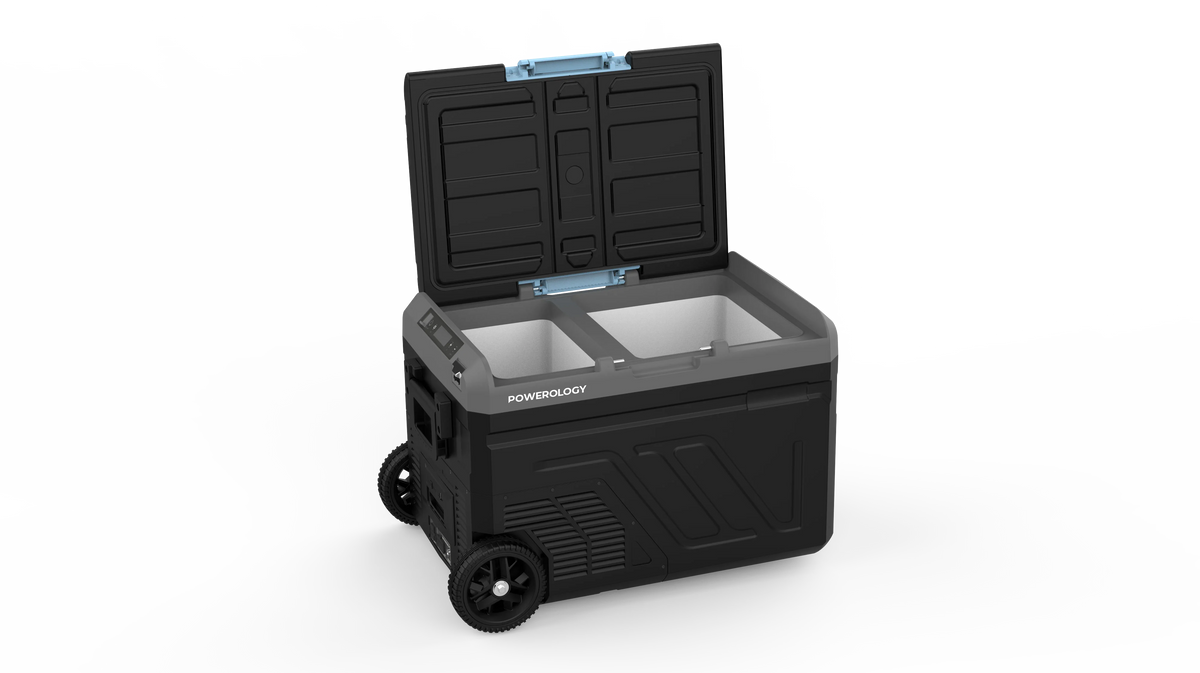 Powerology Dual Compartment Smart Fridge and Freezer 40l Gray – image 3