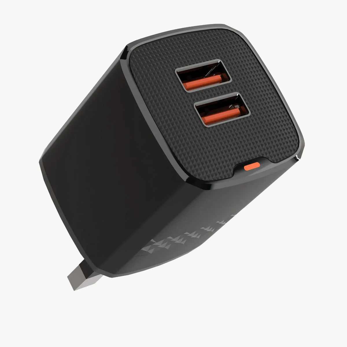 Green Lion Dual Port Wall Charger UKPlug 2 USB-A Port - Black – image 4