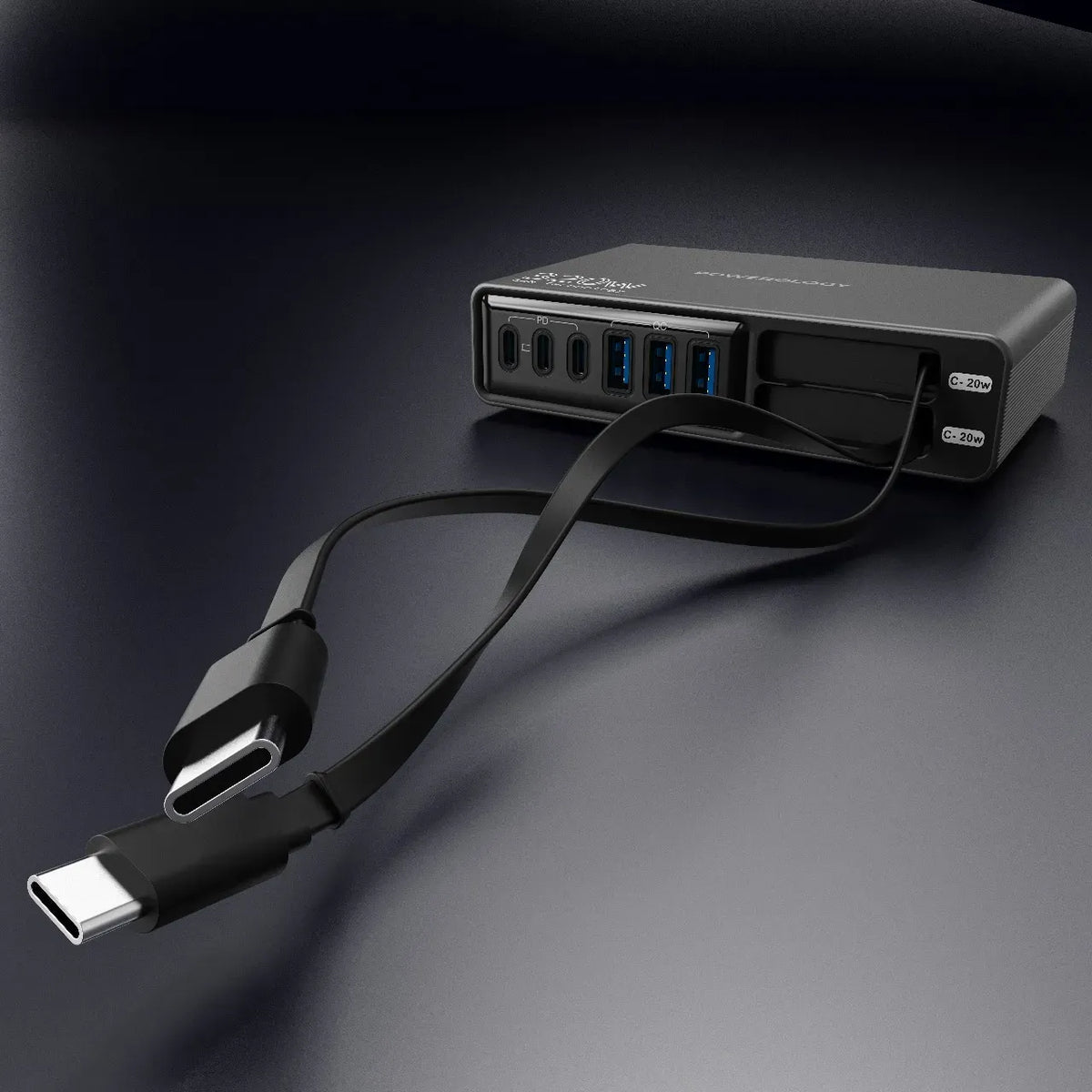 Powerology Univo Charging Station PD 100w Black – image 5