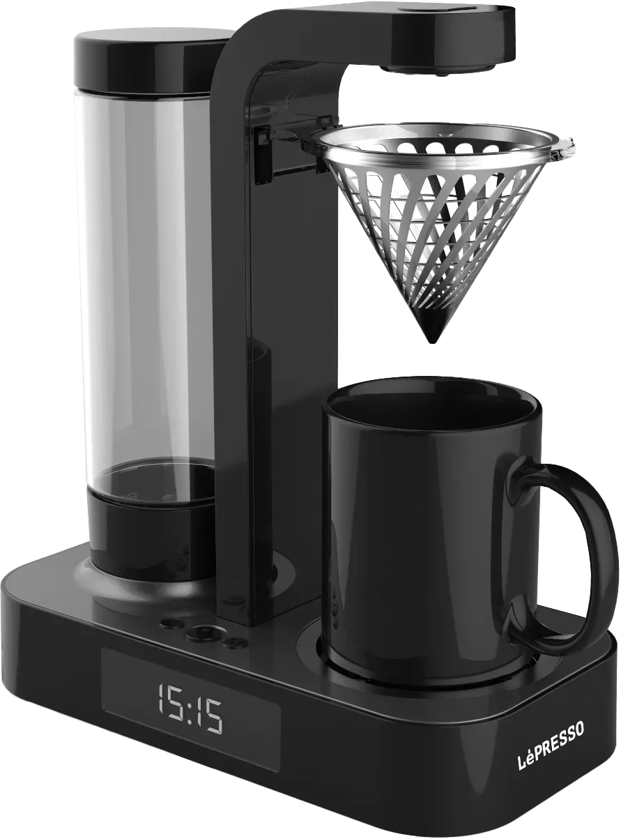 LePresso Brew Time Drip Coffee System with Multiple Brewing Modes Black – image 2
