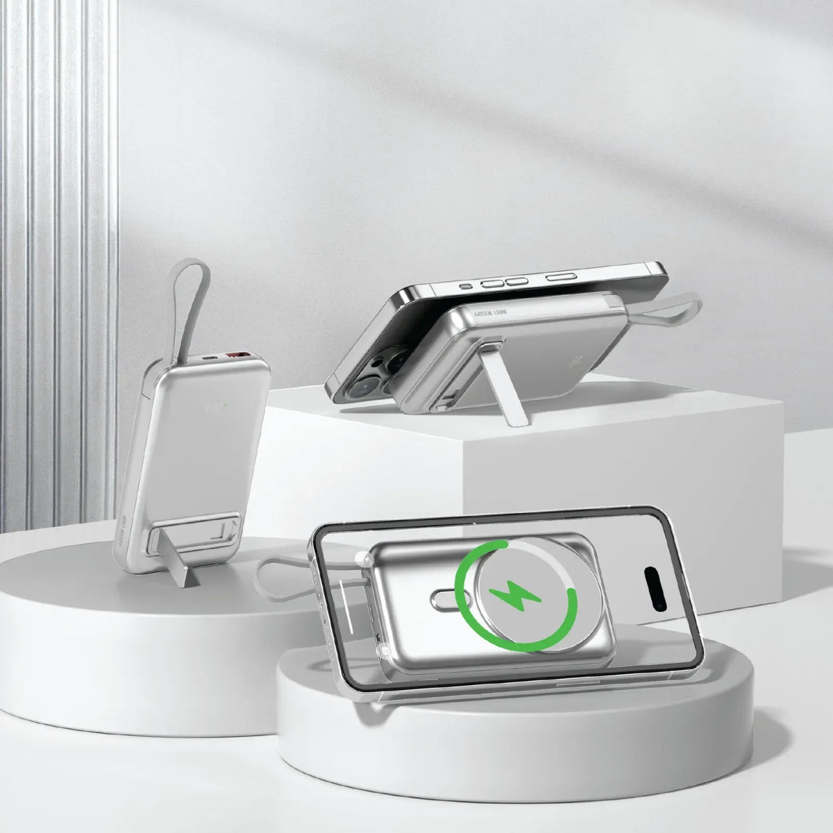 Green Lion DXBMAGSAFE Power Bank 10000 m Ah - Silver – image 2