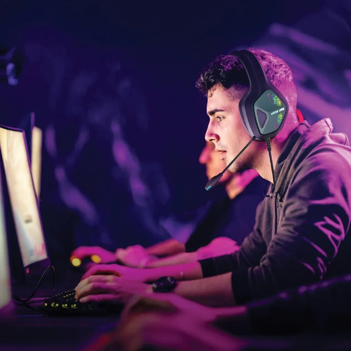 Green Lion Specter Gaming Headphone Black – image 3